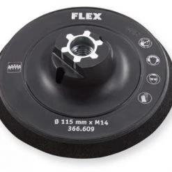 Flex-tools Accessoires Ponceuse Spéciale 366609 Disque Abrasif Velcro 115 Mm Sphérique