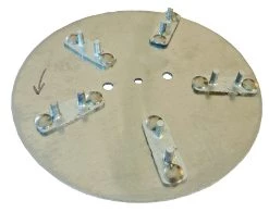 Rokamat Ponceuse Pour Plafond/mur Widia Disque 200 Mm Pour Stuc 2 Pcs